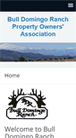 Mobile Screenshot of bulldomingoranch.org
